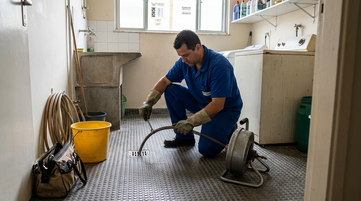 Desentupimento de ralo profissional em Montes Claros‑MG