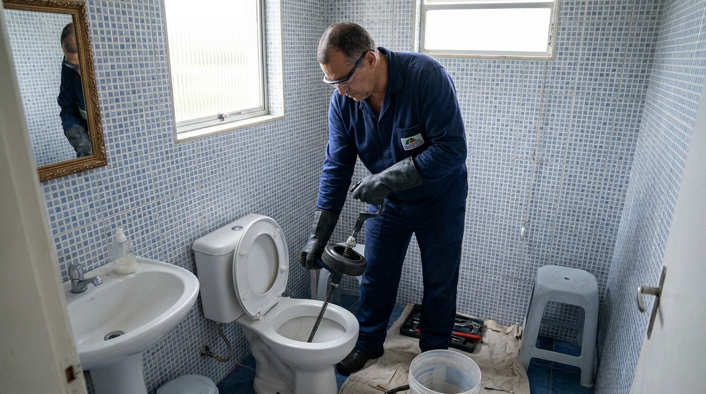 Desentupimento de vaso profissional em Montes Claros‑MG